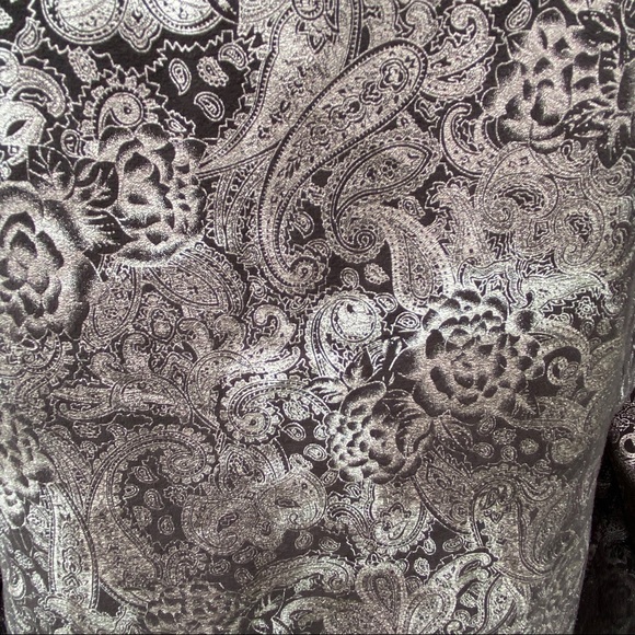 Chicos Jacket Black & Silver Design - Picture 12 of 16